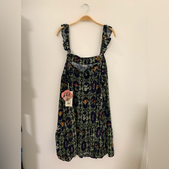 NEW AGUABENDITA WOMENS DAINTY FLORAL TILE PRINT MINI DRESS SIZE:3X - Picture 5 of 7